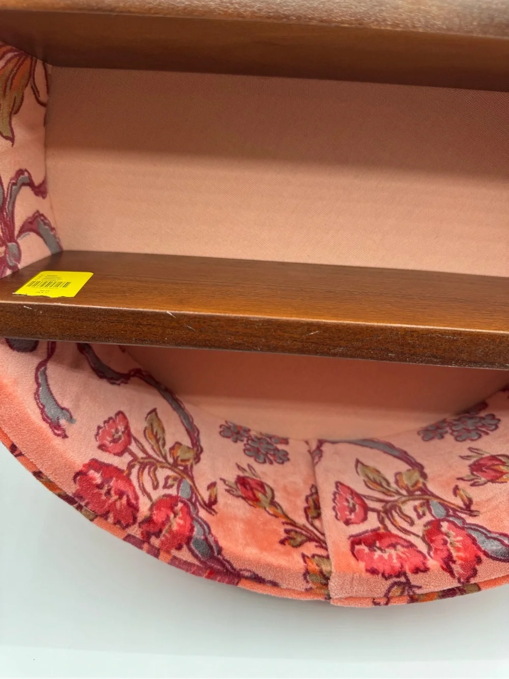 Urban Outfitters Jane Round Velvet Upholstered Wall Shelf